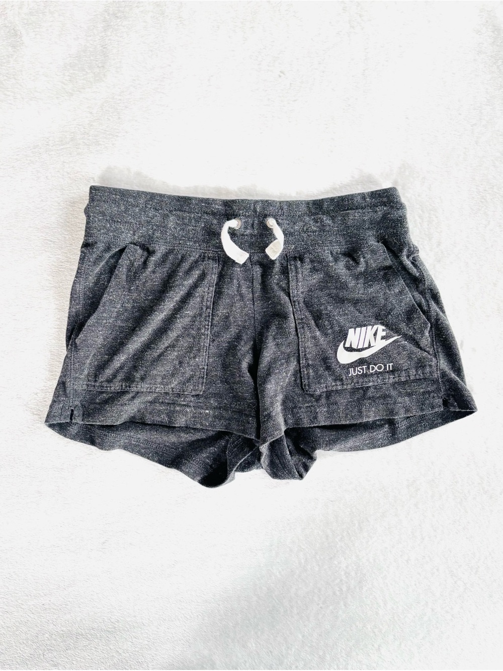 Nike Gym Vintage Shorts, Charcoal Gray/Black, Size XS